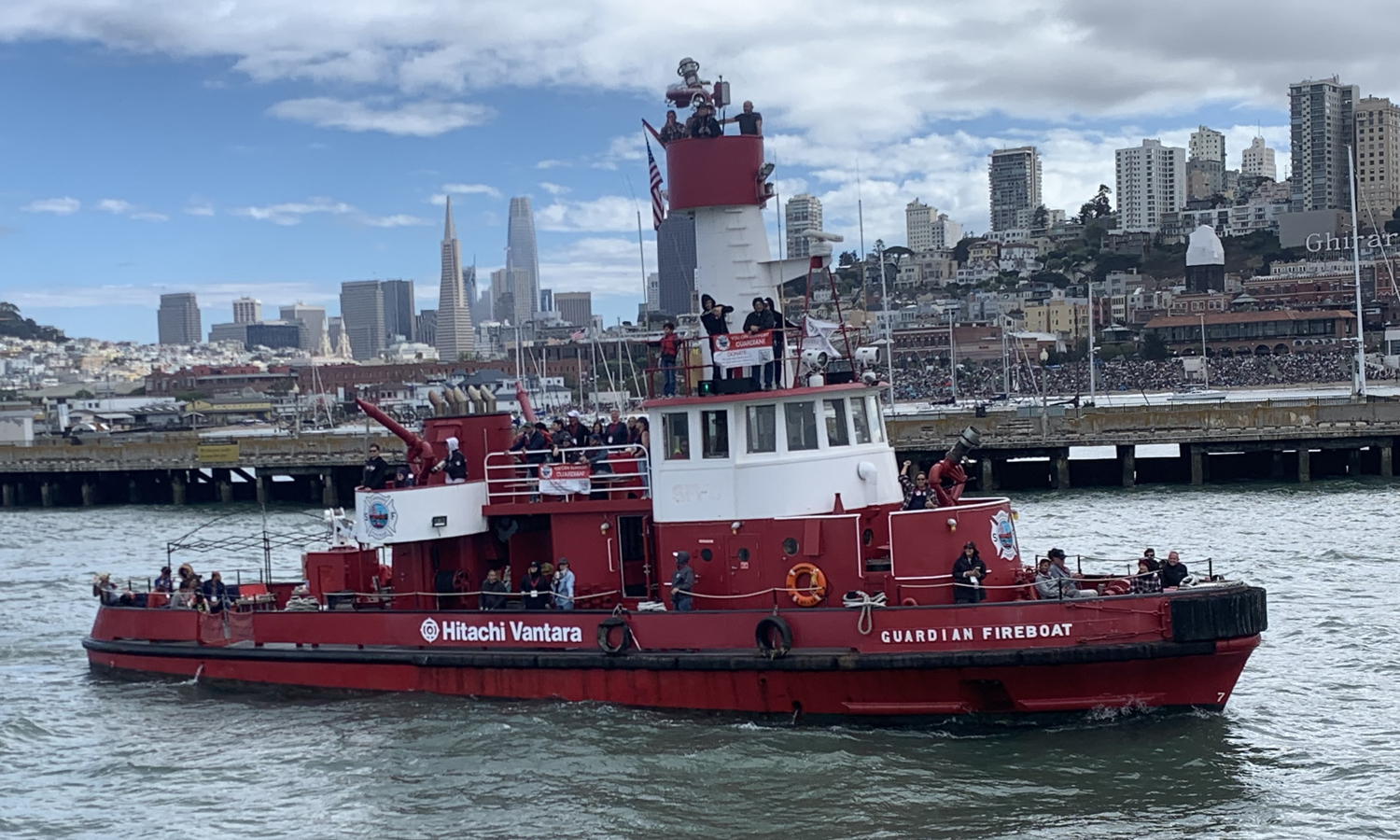 Guardian Fireboat underway on the San Francisco Bay